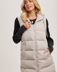 Longline Puffer Vest