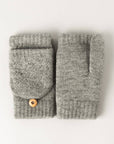 Knit Convertible Fingerless Mittens Gloves