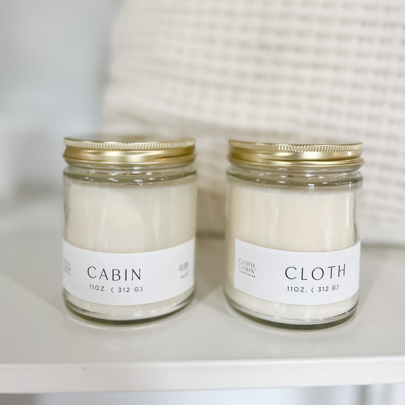 C+C Classic Jar Candle - Cloth + Cabin
