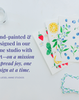 Lemon Flat Notecards - Sets of 8
