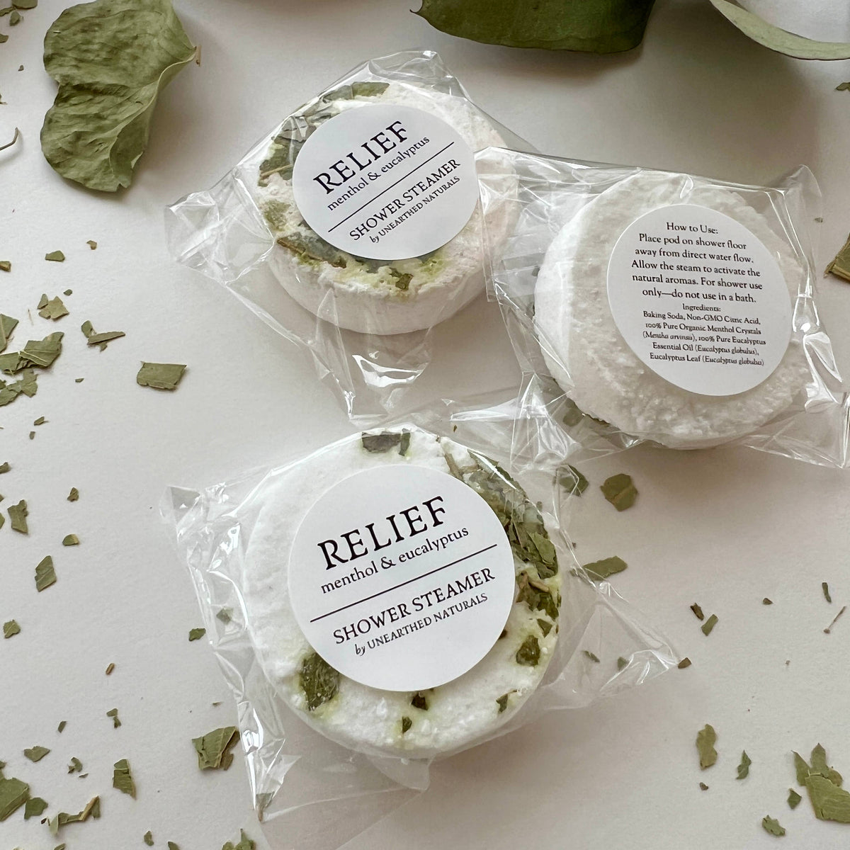 Relief - Menthol & Eucalyptus Shower Steamers - Cloth + Cabin