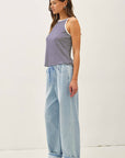 Ashly Wide Leg Denim Pants