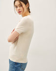 Molly Basic Short Sleeve Sweater Tee