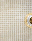 Dalia Beige Micro Grid Indoor Outdoor Rug