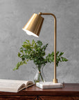 Lincoln 31" Brass & Marble Table Lamp