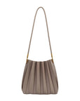 Carrie Mushroom Pleated Vegan Shoulder Bag