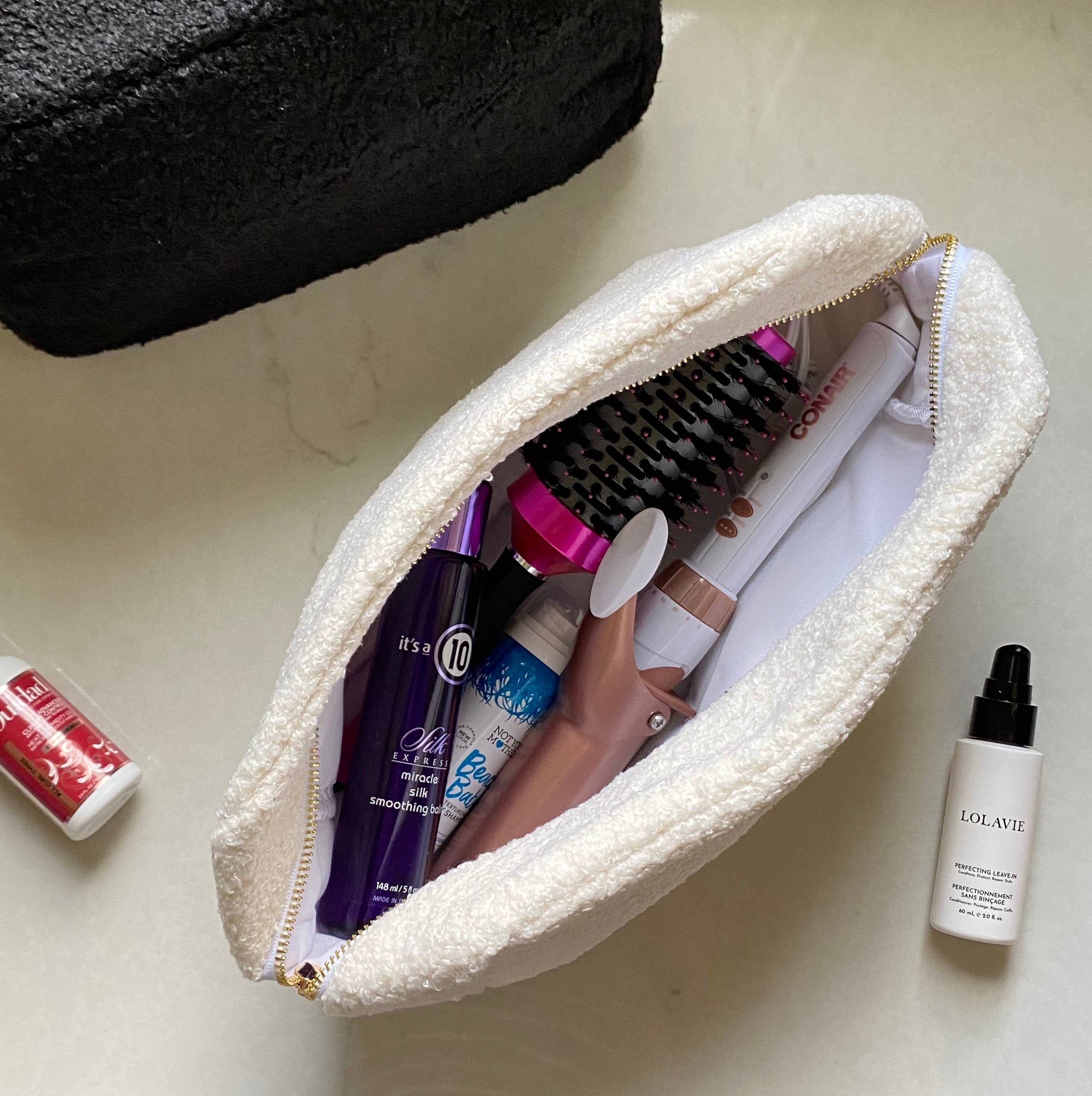 Sherpa Pouch Makeup Bag / Large