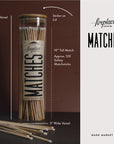 Fireplace vintage Apothecary Matches - Black