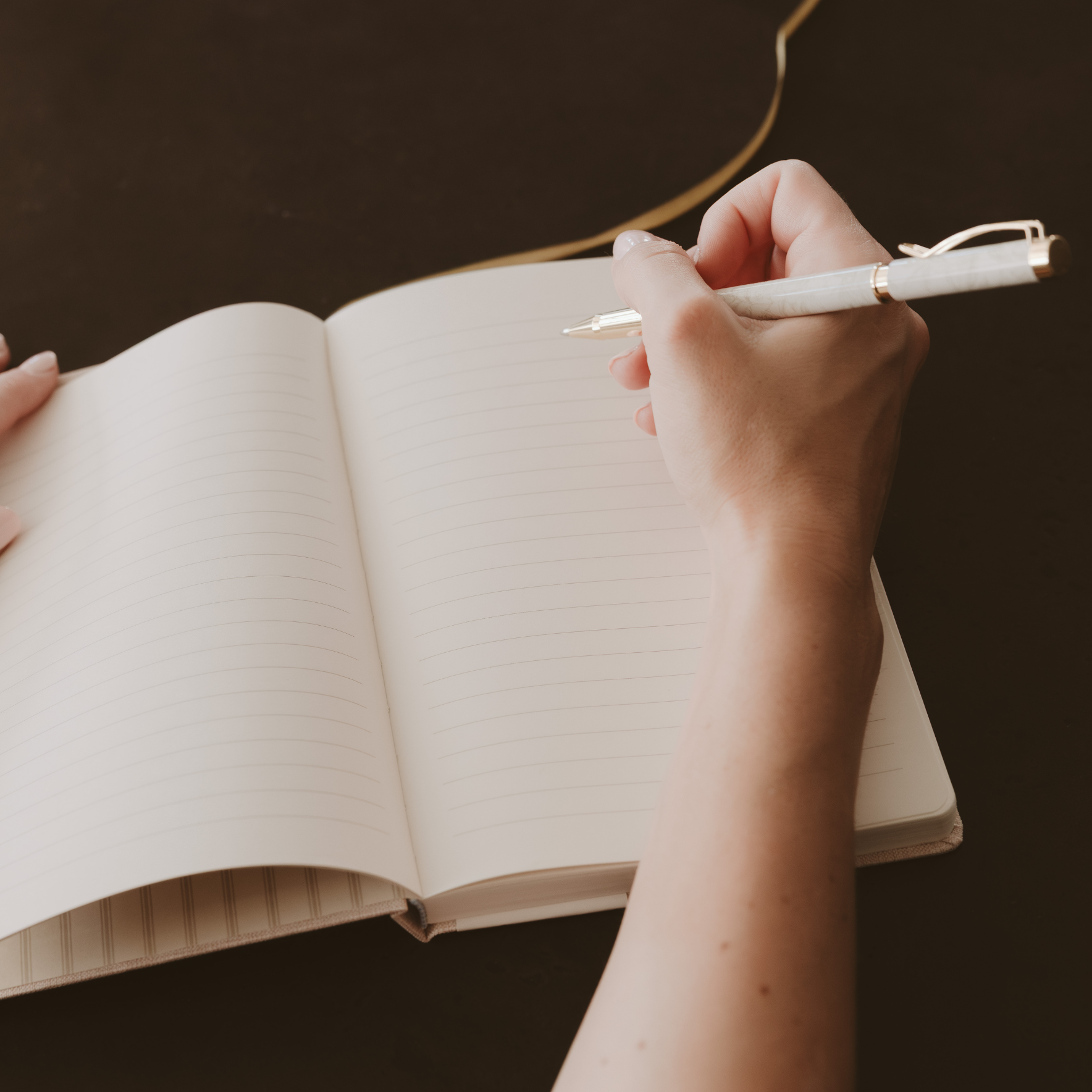 Gold Leaves Notes Journal - Cloth + Cabin