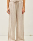 Kyra 29"  Striped Linen Pants