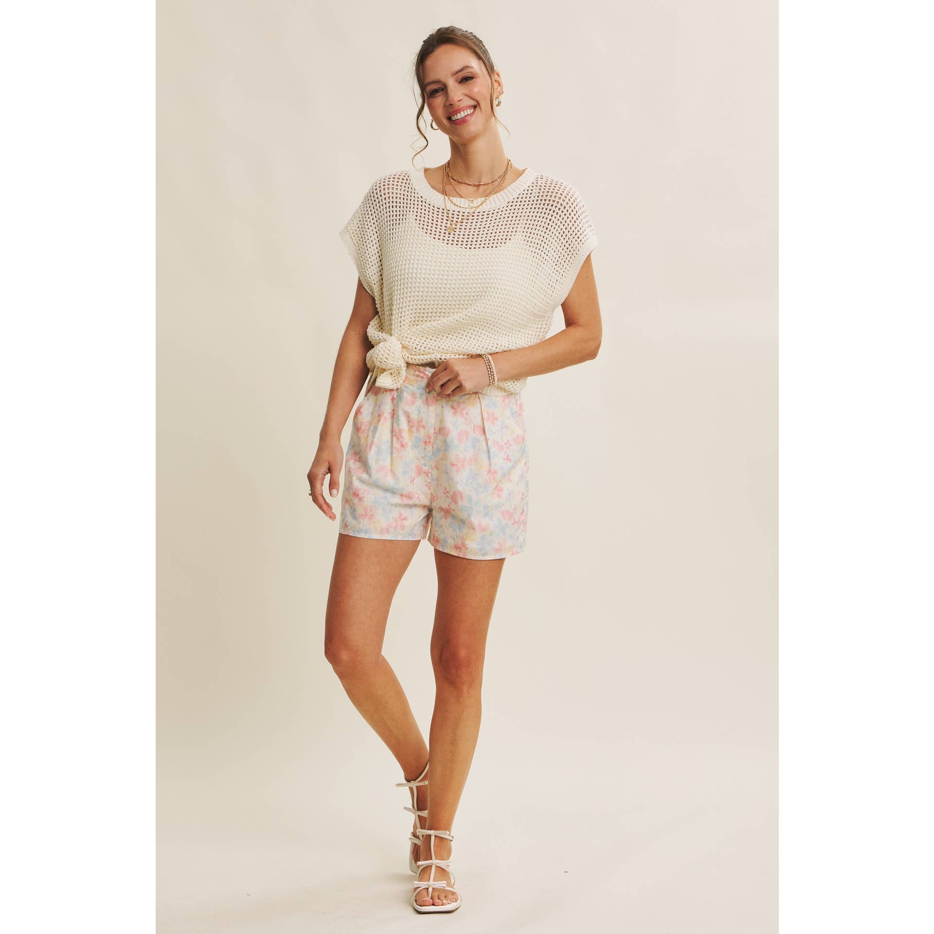 Melanie Fishnet Sweater - Cloth + Cabin