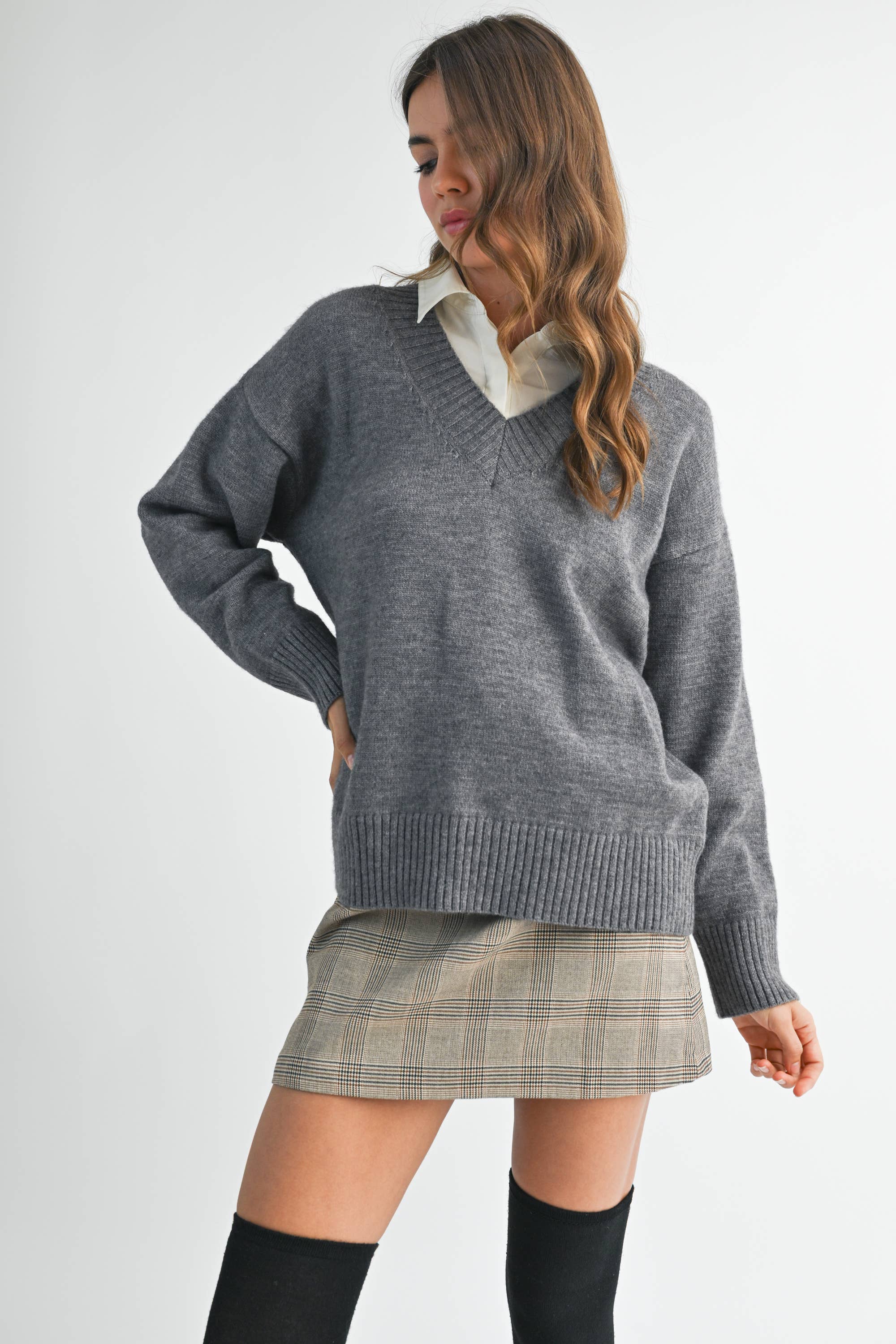 Tamara Oversized V-Neck Sweater