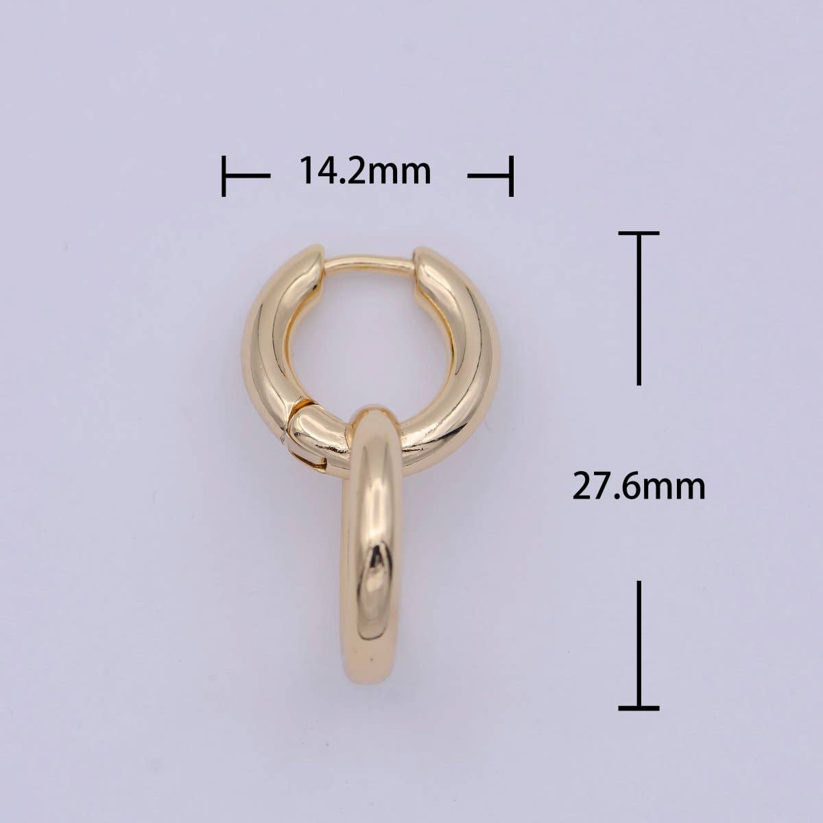 Dainty Intertwined Huggie Earrings
