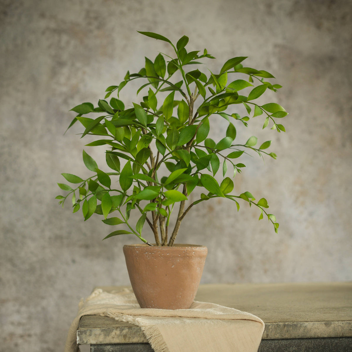 16" Potted Faux Plant - Cloth + Cabin