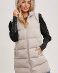 Longline Puffer Vest