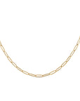 18K Gold Paperclip Necklace