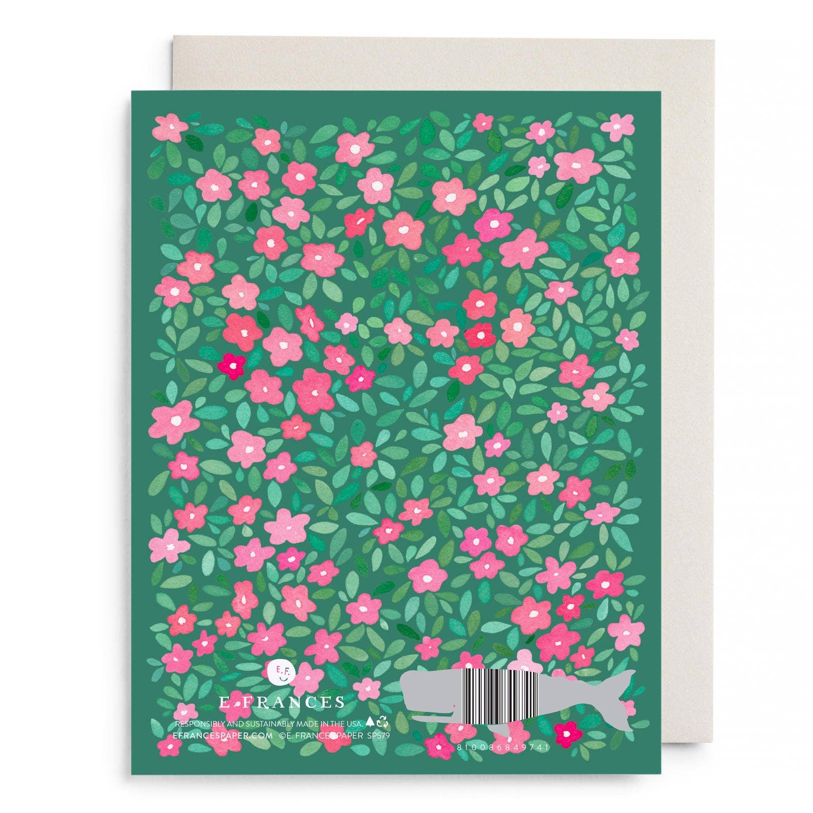Green Petals Mother's Day Greeting Card