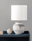 Hilma 22" Distressed Ceramic Table Lamp