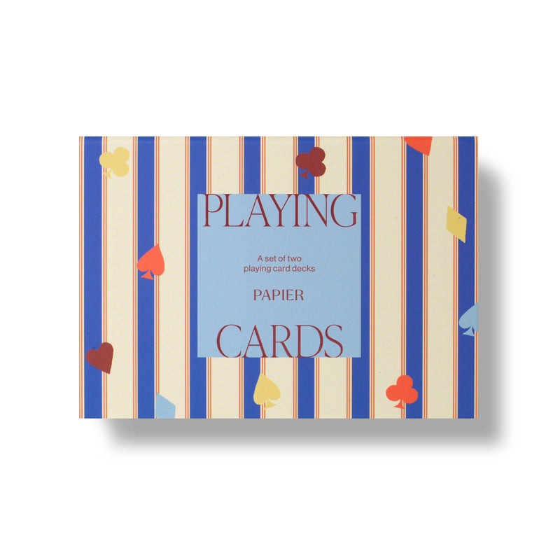 Playing Cards, Set of 2 - Suits & Stripes