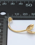 Flower Tulip Drop Stud Earrings