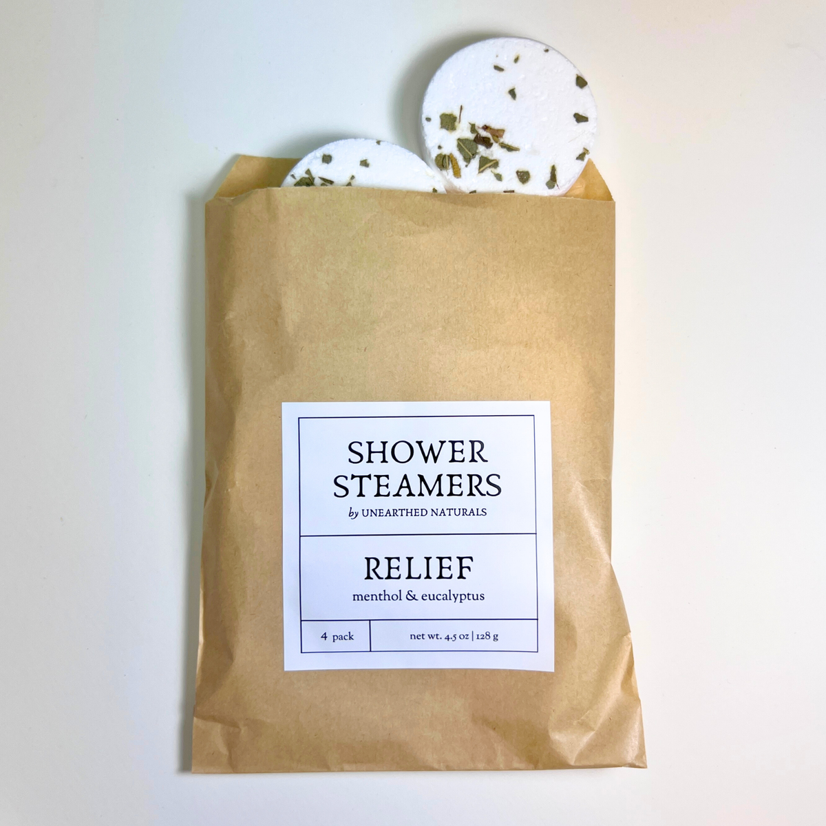 Relief Shower Steamers 4 pack - Cloth + Cabin