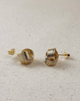 18k Gold Filled Wire Knot Stud Earrings