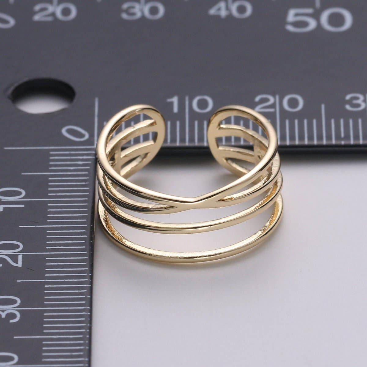 Gold Vermeil Layered Ring