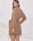 Audrey Belted Sweater Dress