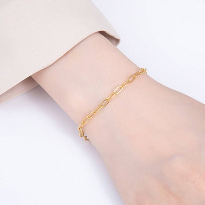 Minimalist Paperclip Chain Bracelet