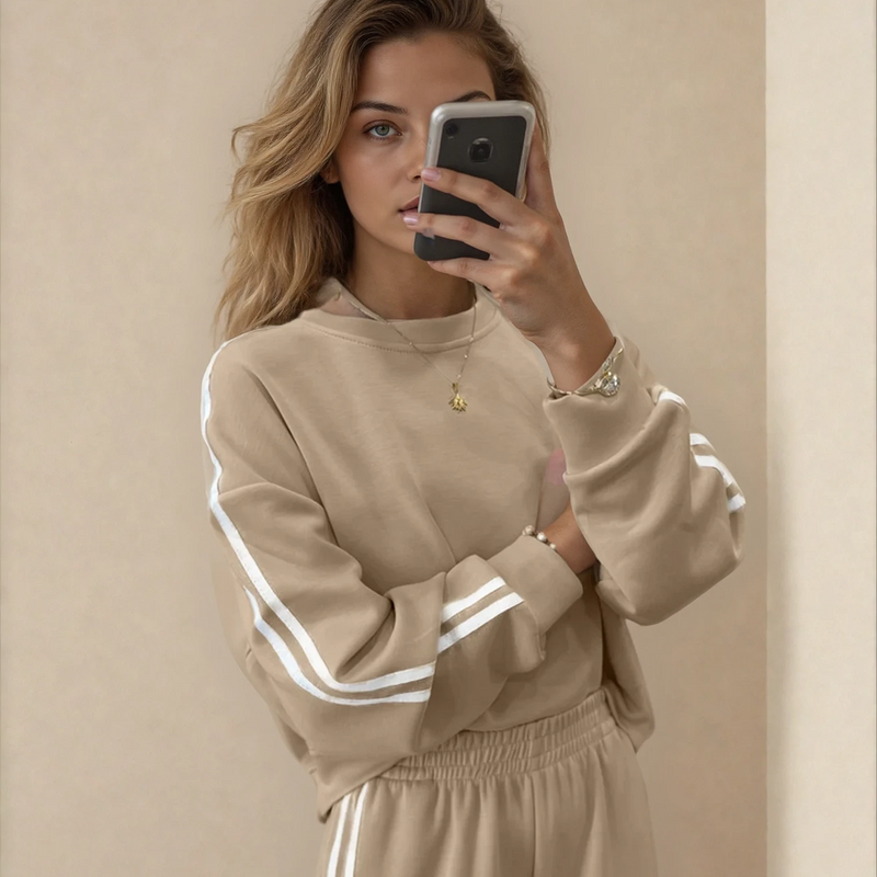 Kathryn Oatmeal Varsity Mix + Match - Cloth + Cabin