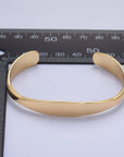 24K Gold Filled Minimalist Band Cuff Bracelet
