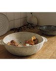 7 Inch Gray Stoneware Fruit Bowl - Cloth + Cabin
