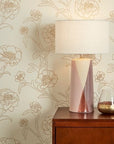 Peonies Gold Leaf Peel and Stick Wallpaper