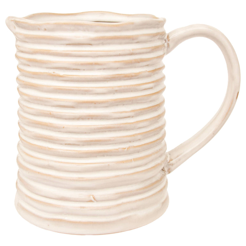 Rope Stoneware Stoneware Pitcher 6 Cups - Cloth + Cabin
