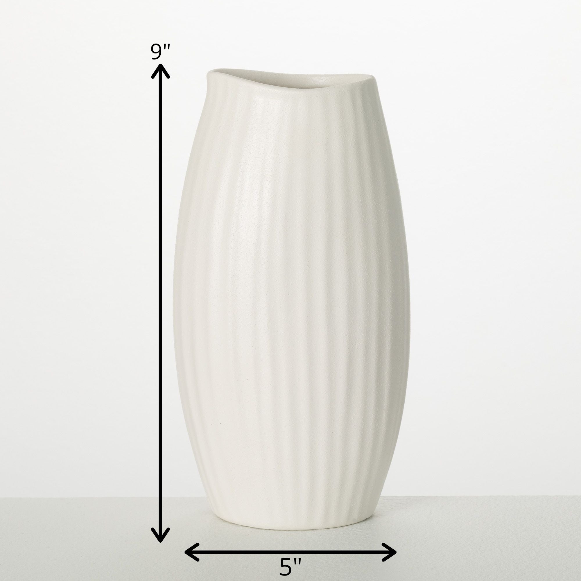 Cream Ceramic Modern Vase