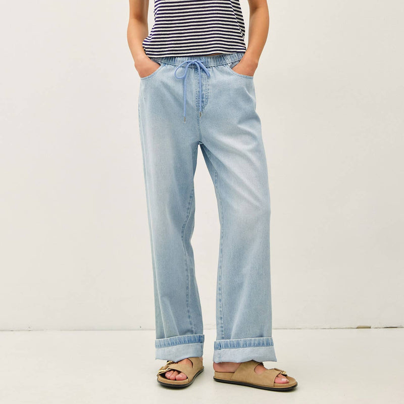 Ashly Wide Leg Denim Pants