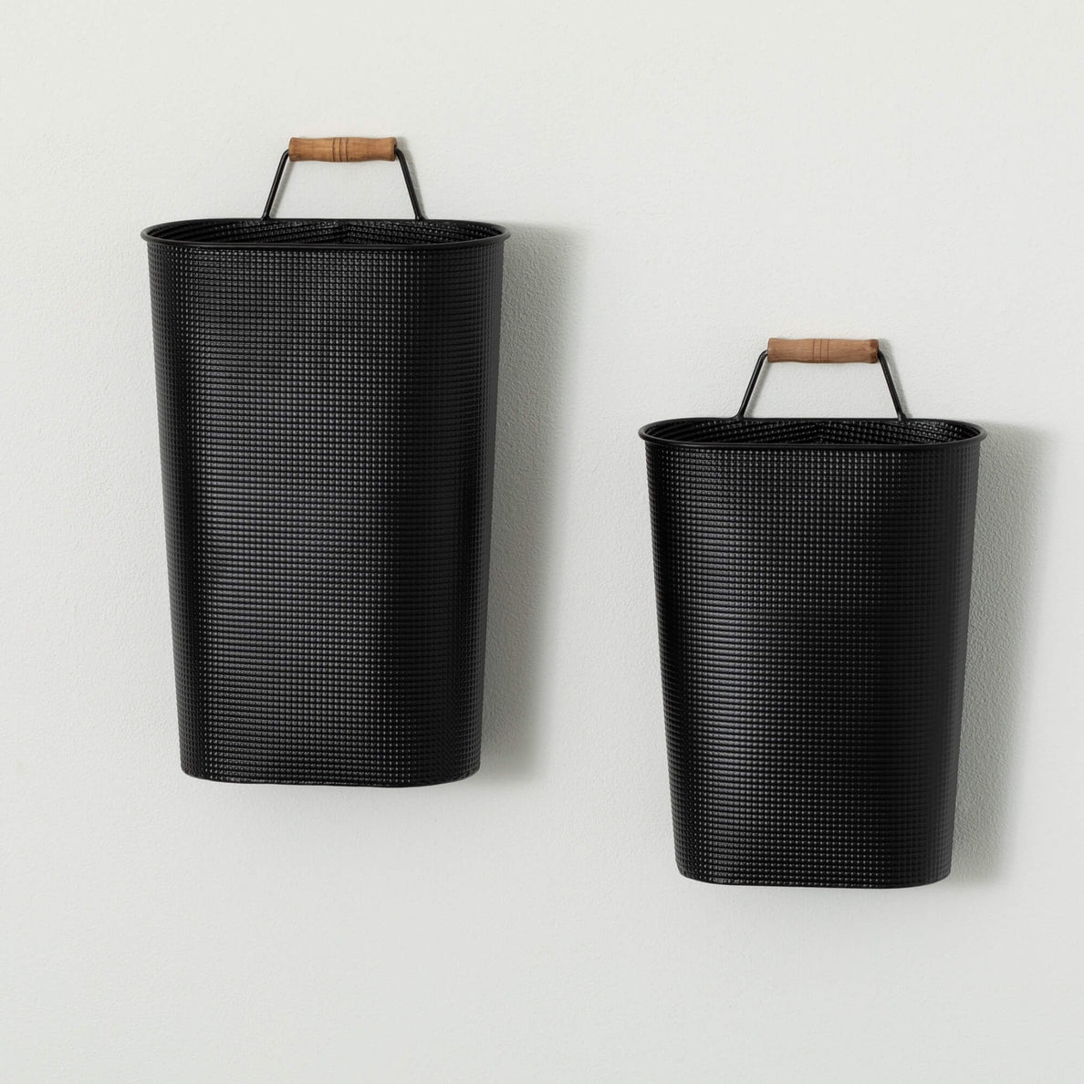 Embossed Black Wall Planters - Cloth + Cabin