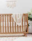 Oatmeal Boho Knit Blanket