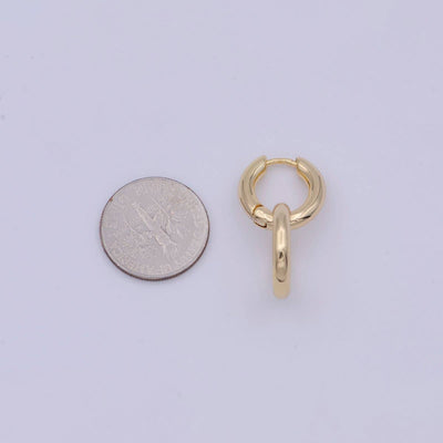 Dainty Intertwined Huggie Earrings