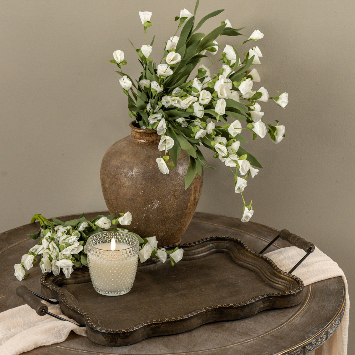 Scalloped Tray w/ Handles