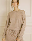 Gingham Crewneck Top