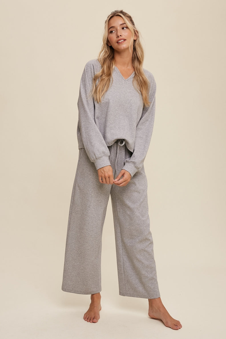 Relaxed V-Neck Lounge Set
