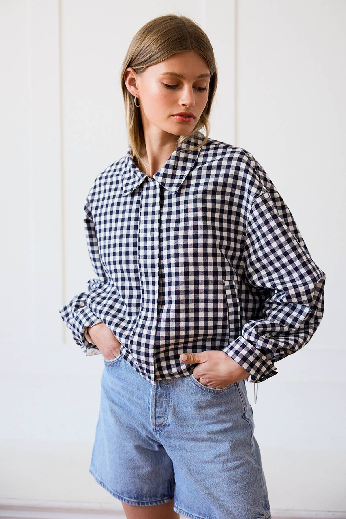 Leilani Gingham Zip Jacket