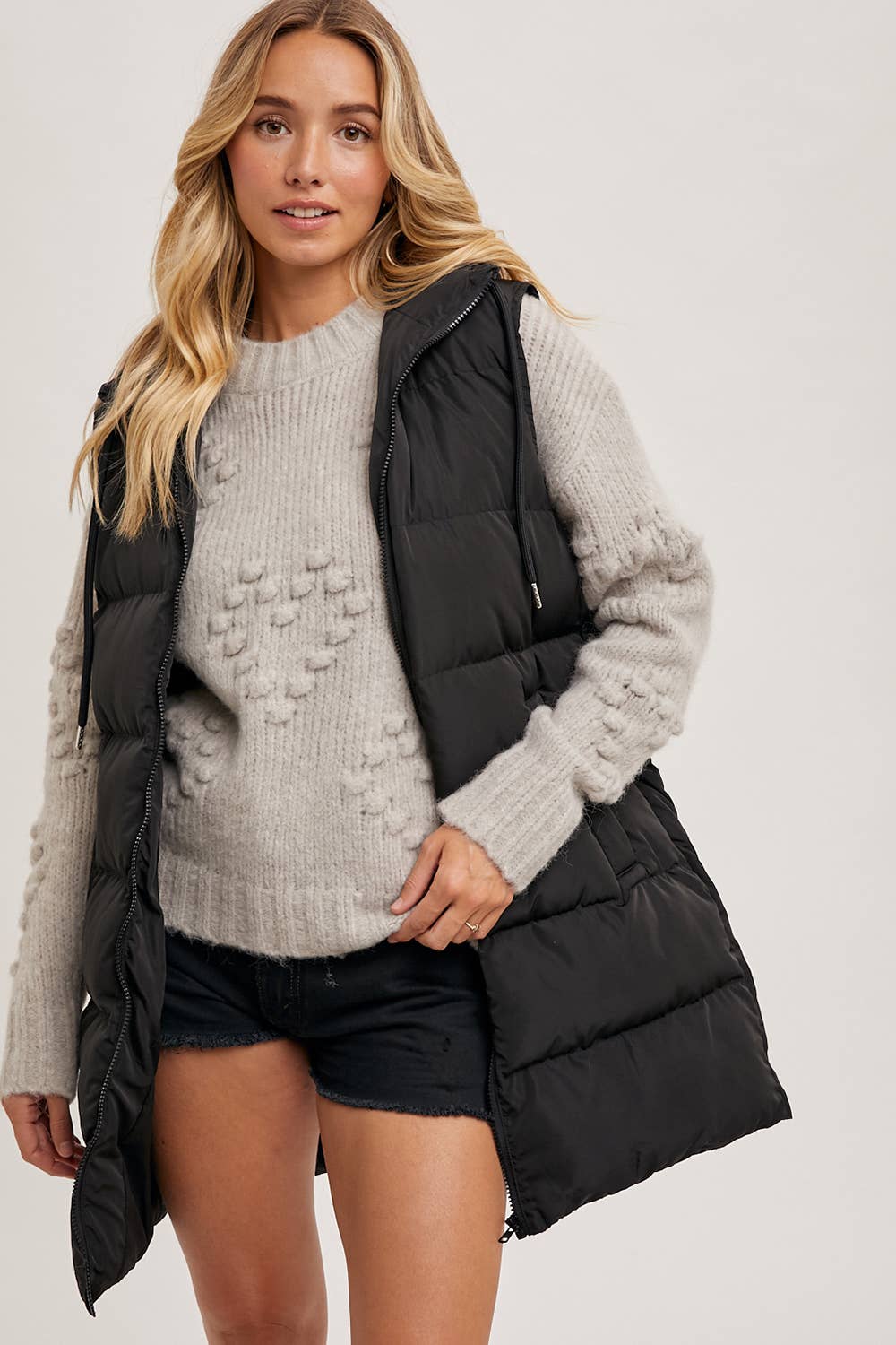 Longline Puffer Vest