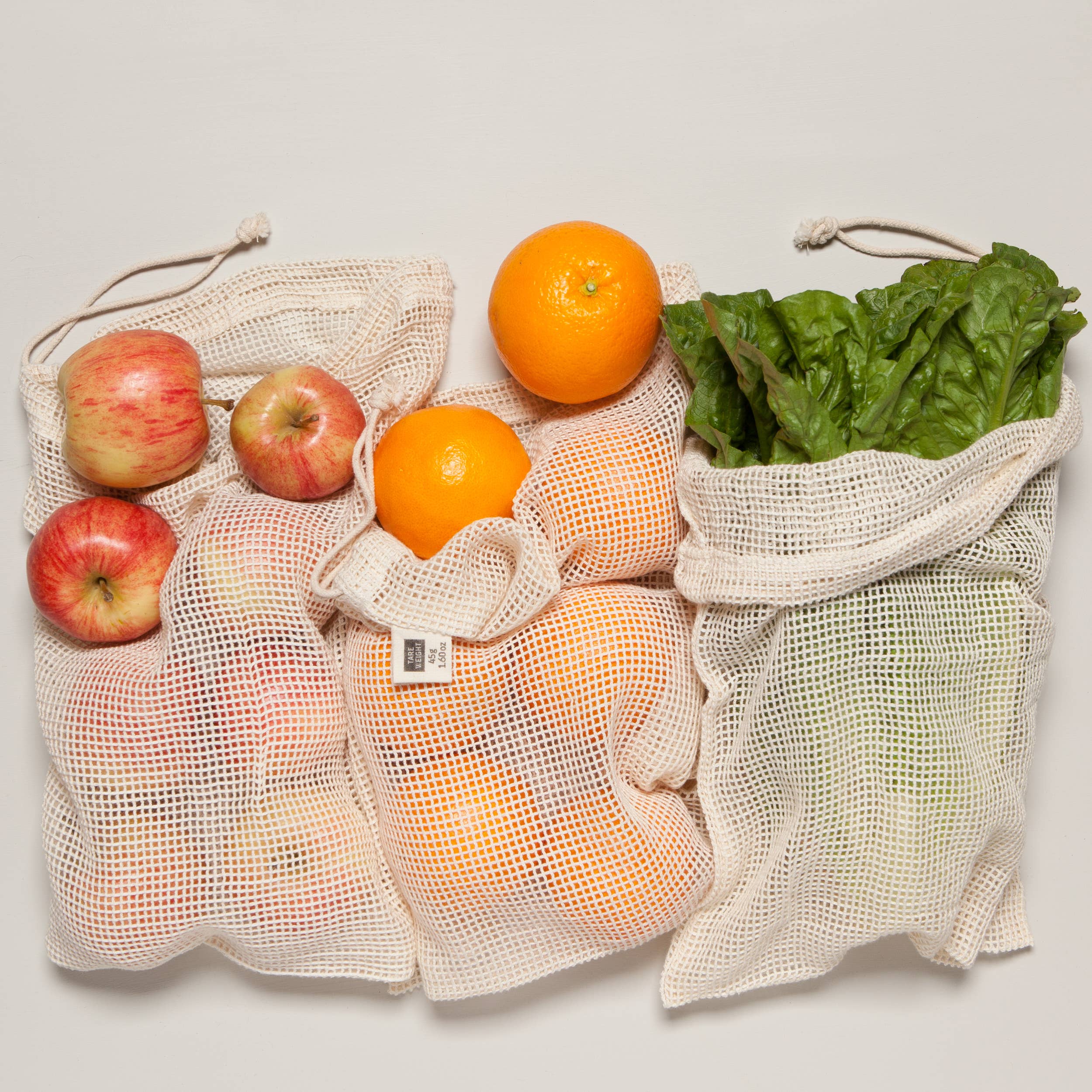 Le Marche Natural Mesh Produce Bags - Set of 3