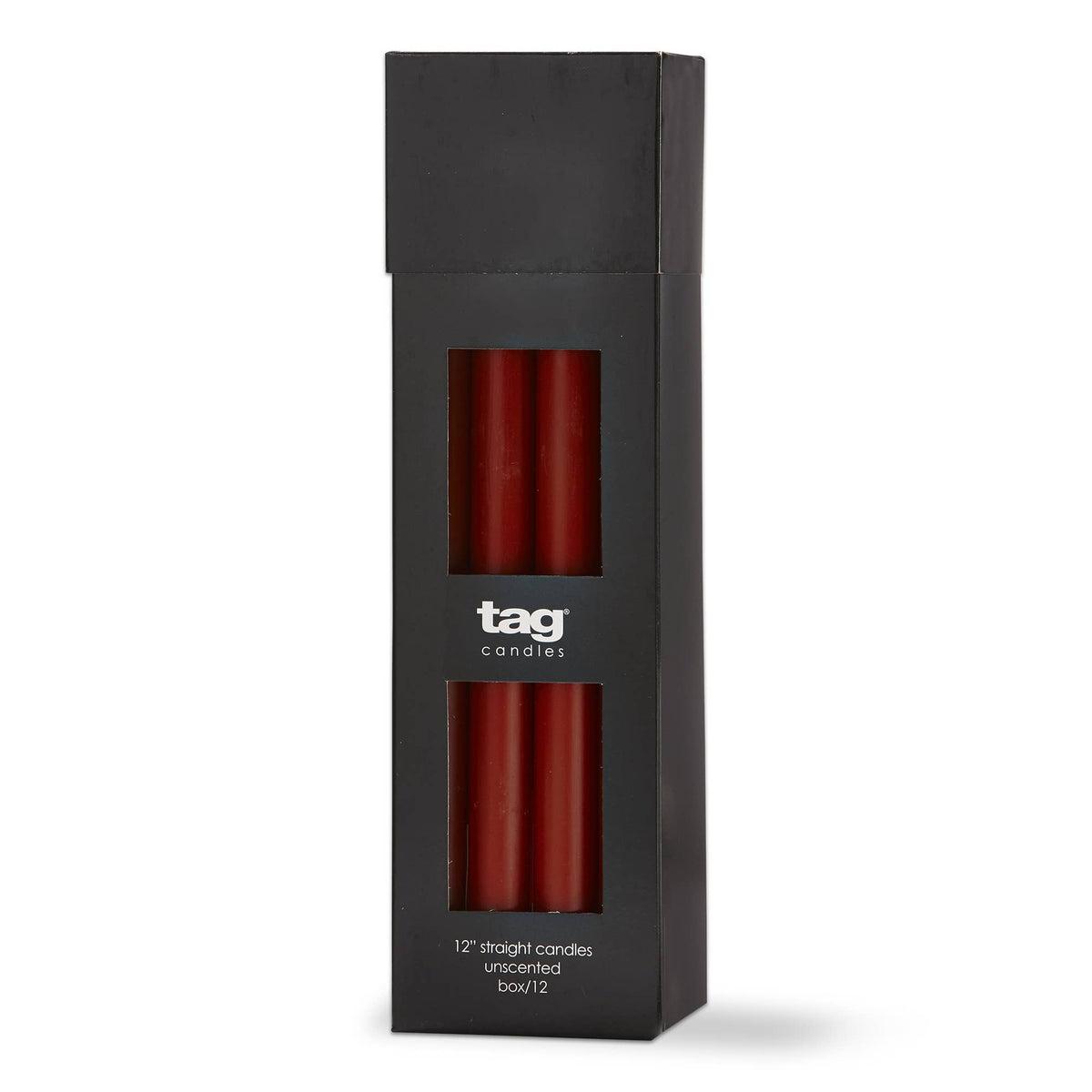 Color Studio 12" Straight Candle Burnt Sienna Wax Everyday