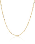 Stainless Steel Satellite Chain Necklace - Gold