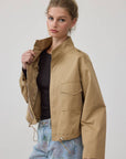 Monique Modern Cropped Utility Jacket