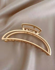 Faith Half Moon Gold Hair Clip