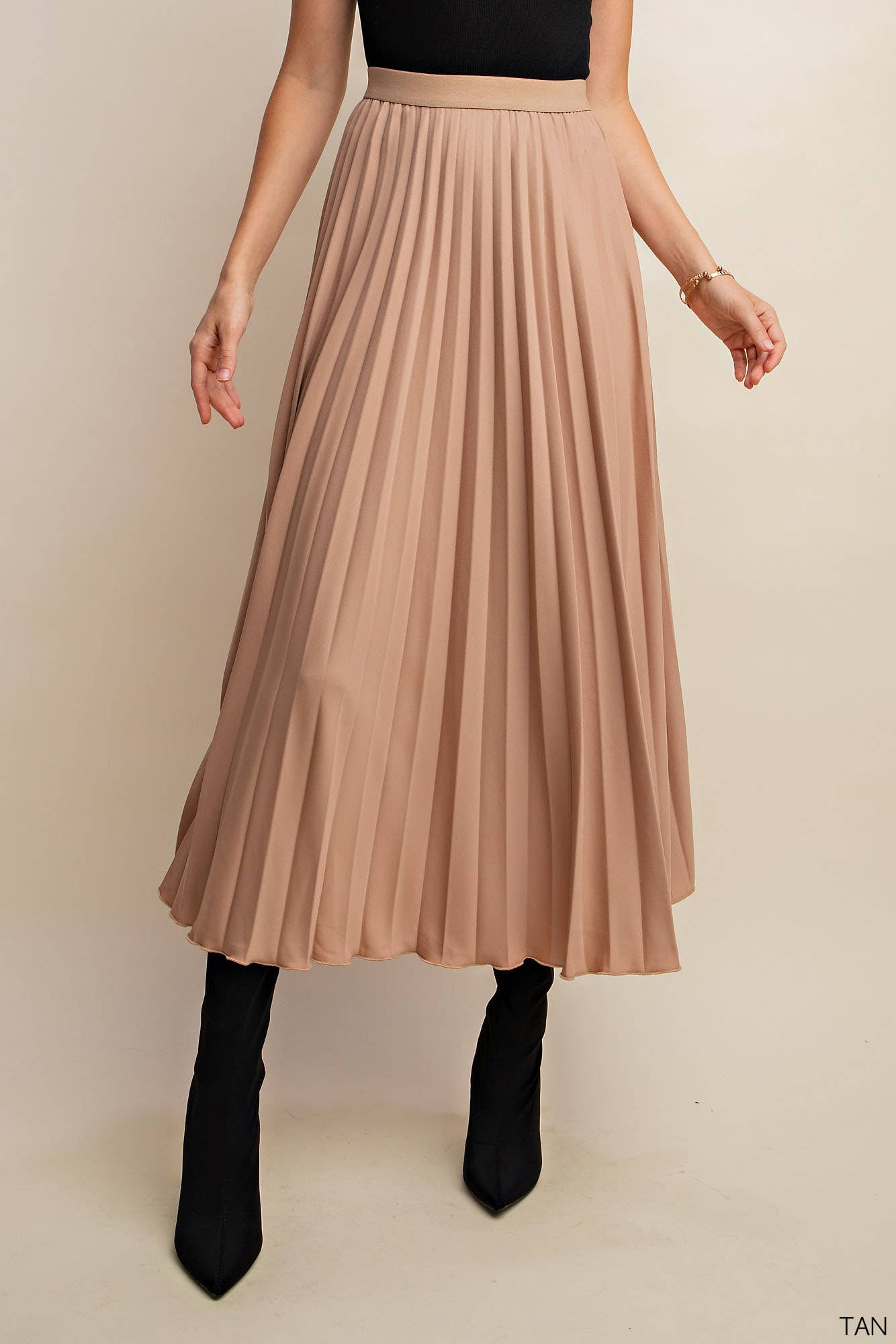Kori Pleated Maxi Skirt